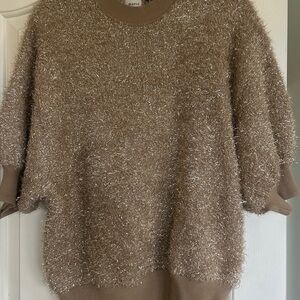 Cozy Brown Sweater Mauve Anthropology